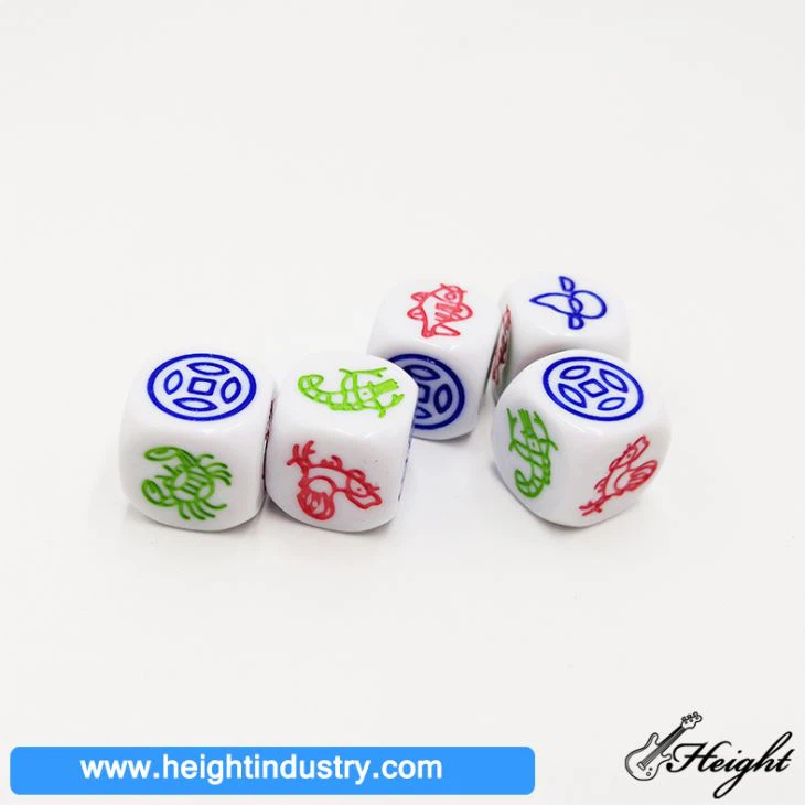 Custom Printed Dice For Gambling Games