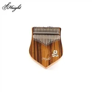 Engrafiad Blodau 17 Walnut Allweddol Kalimba