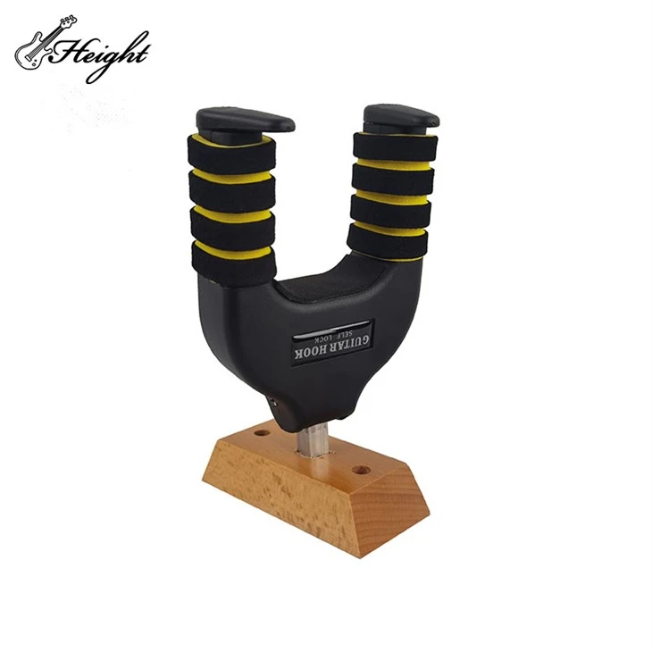Wood Base Self-Lock Hook For Flat Wall Mount