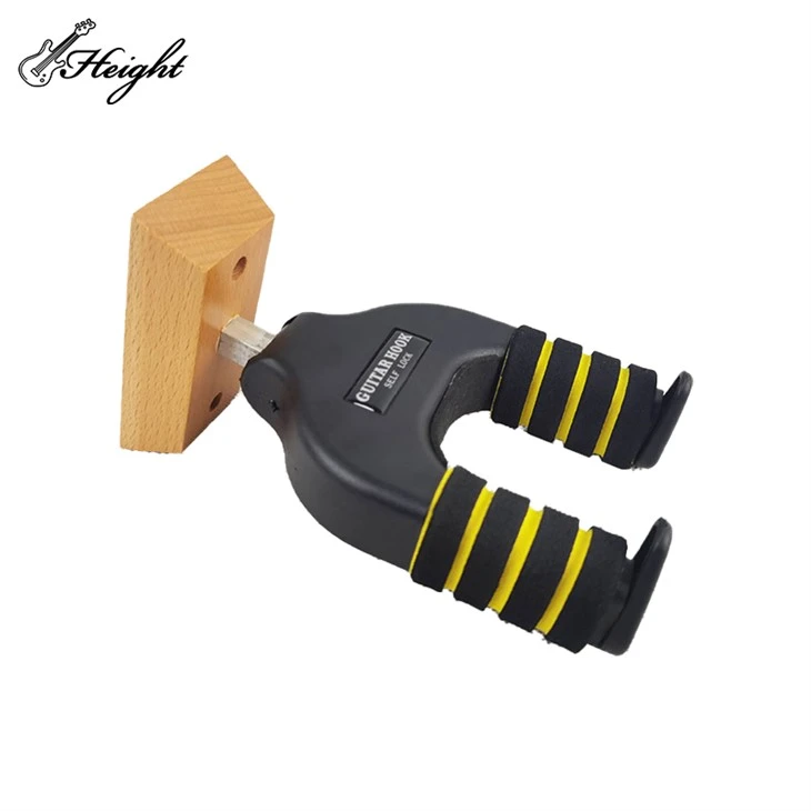 Wood Base Self-Lock Hook For Flat Wall Mount